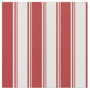 Tela Mint Cream & Red Lined Pattern