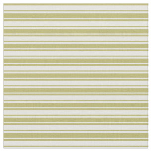 Tela Mint Cream y Dark Khaki Pattern of Stripes