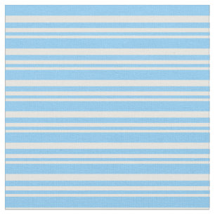 Tela Mint Cream y Light Sky Blue Pattern of Stripes
