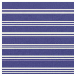 Tela Mint Cream y Midnight Blue Lined Pattern