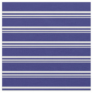 Tela Mint Cream y Midnight Blue Lined Pattern