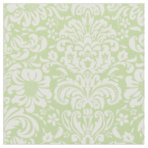 Tela Mint Green Floral Damask