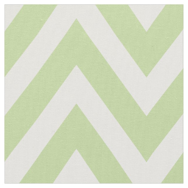 Tela Mint Green Moderno Chevron a gran escala (De cerca)