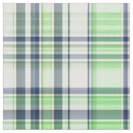 Tela Mint Green Naval Con Preppy Madras Estilo Plaid Sz