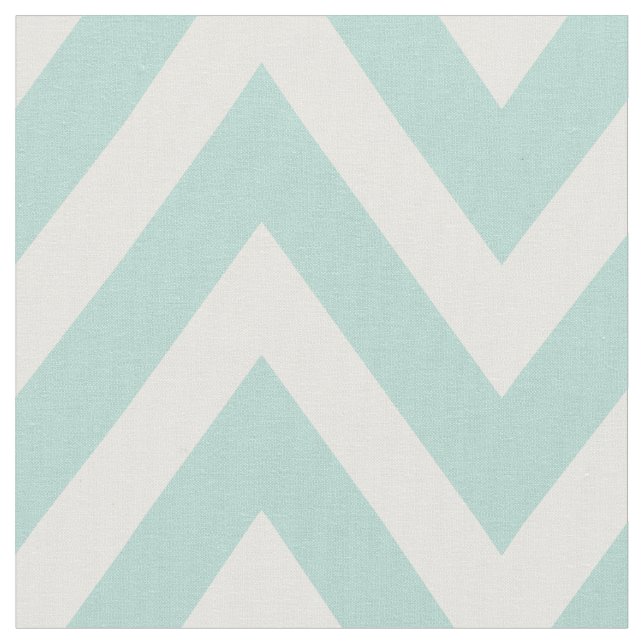 Tela Mint Modern Chevron a gran escala (De cerca)
