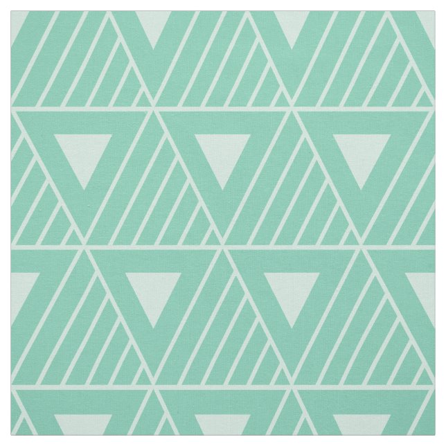 Tela Mint Triángulos de patrón moderno fondo Personaliz (Retal)