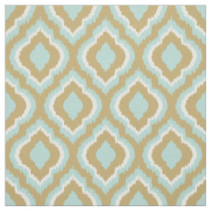 Tela Mint y Gold Ikat marroquí