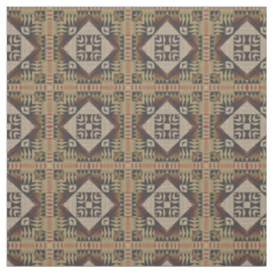 Tela Mira étnica negro marrón rojo oscuro beige