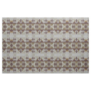 Tela Mirabe Taupe Marrón Gris Beige Étnico