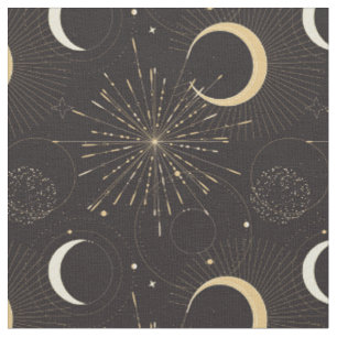 Tela Místico celestial esotérico luna y sol