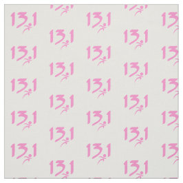 Tela Mitad-maratón 13,1 del rosa