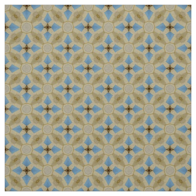 Tela Mobiliario de tejidos amarillo y azul (Retal)