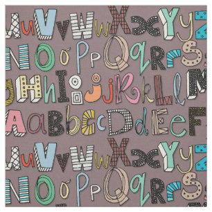 Tela Mocha ABC multi
