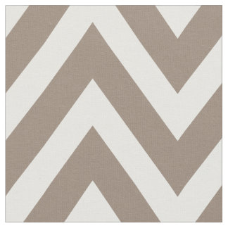 Tela Mocha Brown Chevron moderno a gran escala