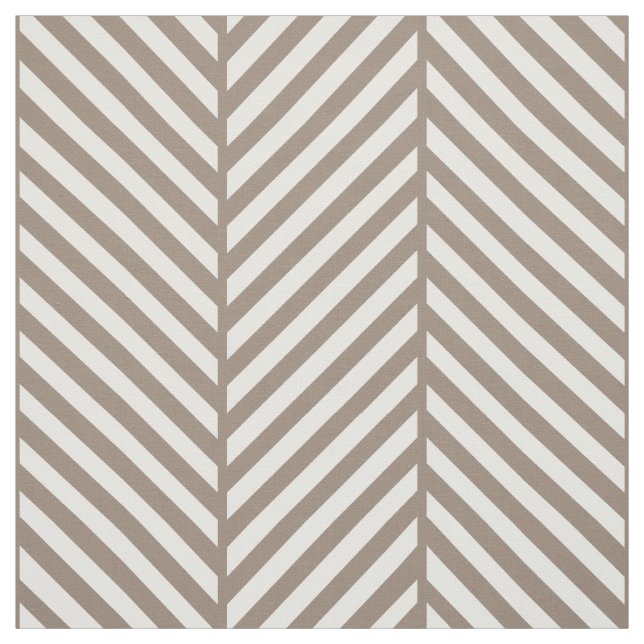 Tela Mocha Brown Herringbone Grande (Retal)