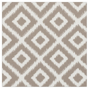 Tela Mocha Brown Ikat Diamonds