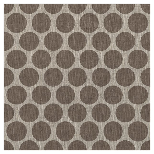 Tela Mocha Brown Mod Dots (Retal)