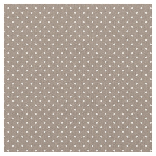 Tela Mocha Brown Tiny Dots (De cerca)