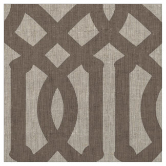 Tela Mocha Brown Trellis a gran escala