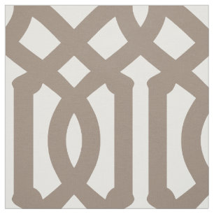 Tela Mocha Brown Trellis a gran escala