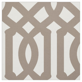 Tela Mocha Brown Trellis a gran escala