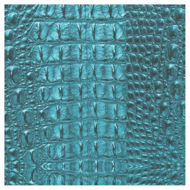 Tela moda azul turquesa azul caimán azul (De cerca)
