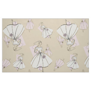 Tela Moda Bride Neutral Group Multi gran patrón