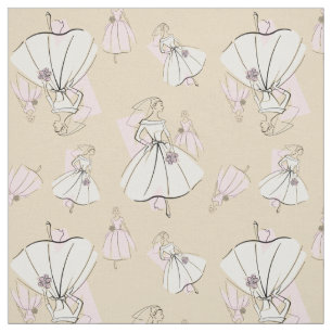 Tela Moda Bride Neutral Group Patrón multipequeño