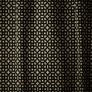 Tela Moda contemporánea Patrón geométrico negro y beige