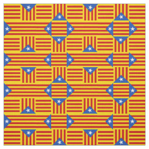 Tela Moda de Calalonia y bandera catalana, viajes y dep
