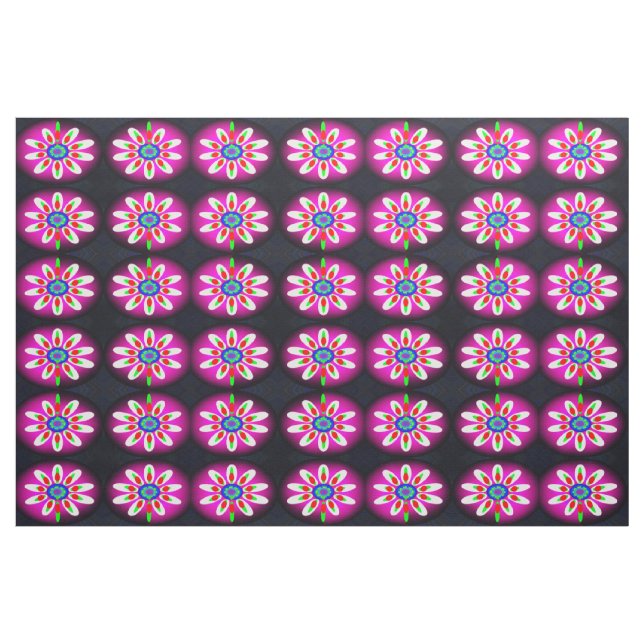 Tela moda de flores digitales de bonito ("Cuarto gordo" (fat quarter))