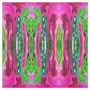Tela Moda de la naturaleza rosa y verde