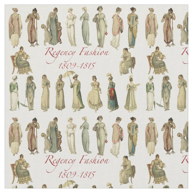 Tela Moda de Regencia 1809-1815 (De cerca)