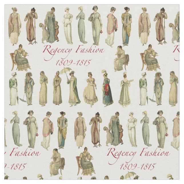 Tela Moda de Regencia 1809-1815 (De cerca)