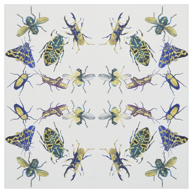 Tela Moda Elegante Entomología Insect Lover (Retal)