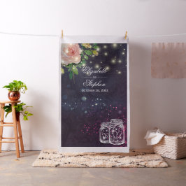 Tela Moda Floral Mason Jar, de fondo fotográfico boda
