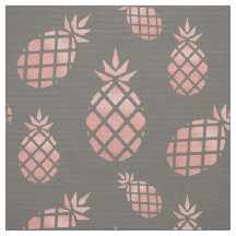Moda Gris y Rosa Oro Pineapple Upholsteria