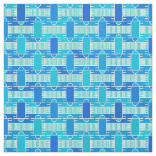 Tela Moda industrial Art Deco - azul suave