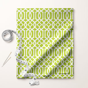 Tela Moda Lime Green Trellis Lattice Pattern