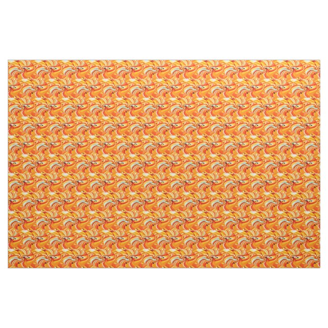 Tela moda naranja ("Cuarto gordo" (fat quarter))
