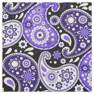 Tela Moda púrpura Moda bohemia Powgirl Paisley Imprimi