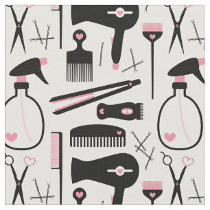Tela Moda Retro Pink Black Hair Salon Tools
