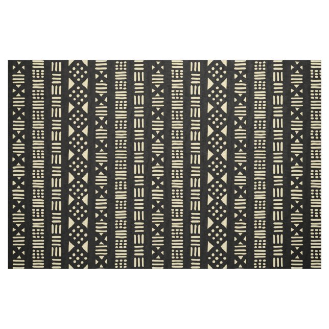 Tela Modelo 01 del estilo del paño del fango - crema ("Cuarto gordo" (fat quarter))