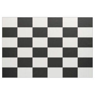 Tela Modelo a cuadros blanco y negro de los rectángulo