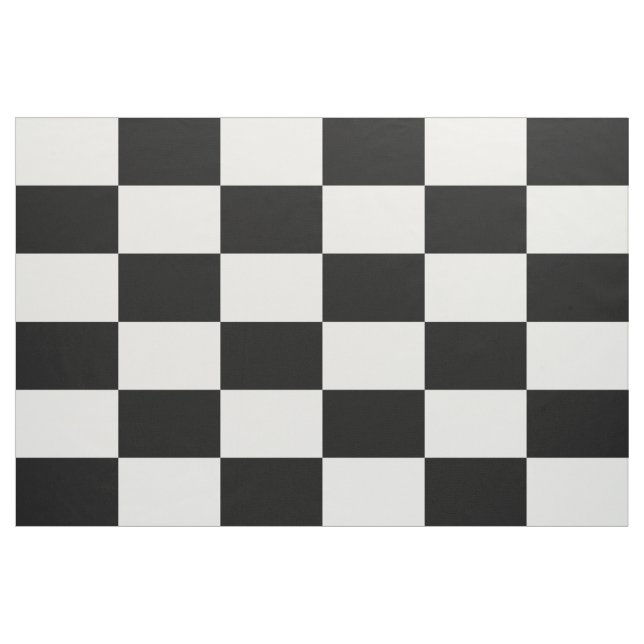 Tela Modelo a cuadros blanco y negro de los rectángulos (Yarda)