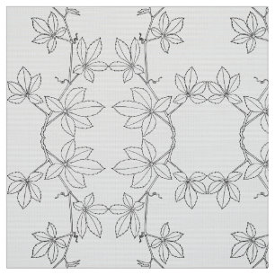 Tela modelo abstracto del black&white con las hojas