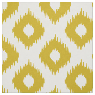 Tela Modelo amarillo de Ikat de la mostaza