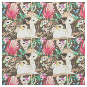 Tela Modelo animal tropical