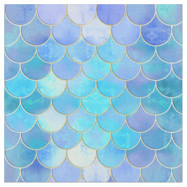 Tela Modelo Aqua Pearlescent & Gold Mermaid