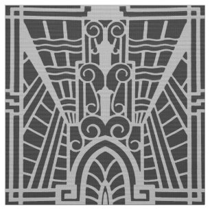 Tela Modelo arquitectónico de Deco, gris plateado/gris